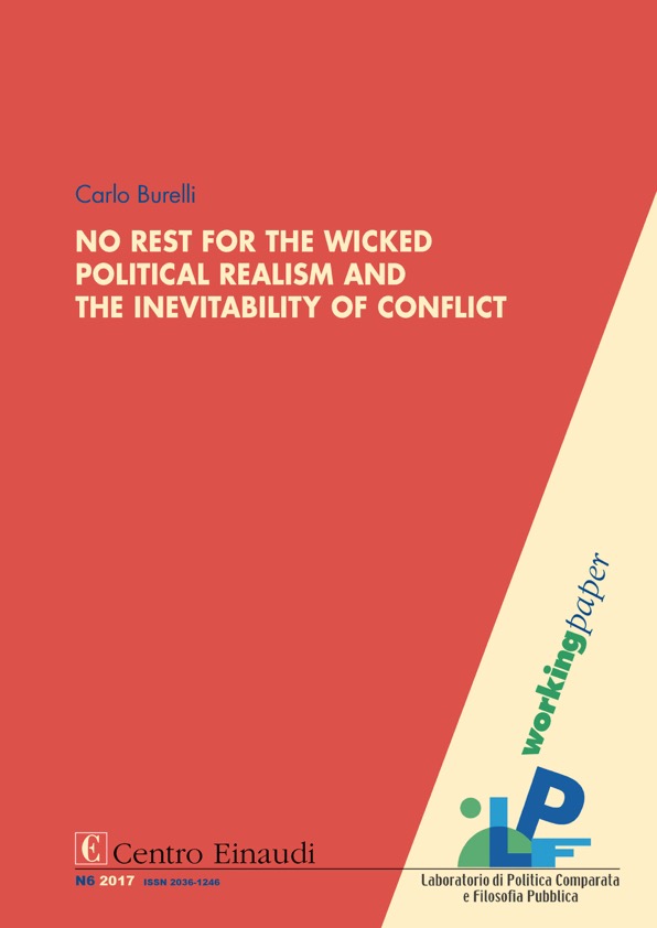 Copertina di No Rest for the Wicked. Political Realism and the Inevitability of Conflict