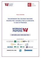 Copertina di Volontariato nel secondo welfare: risorsa per i giovani e per la comunità. 