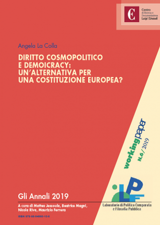 Copertina di Diritto Cosmopolitico e Demoicracy: un’alternativa per una costituzione europea?