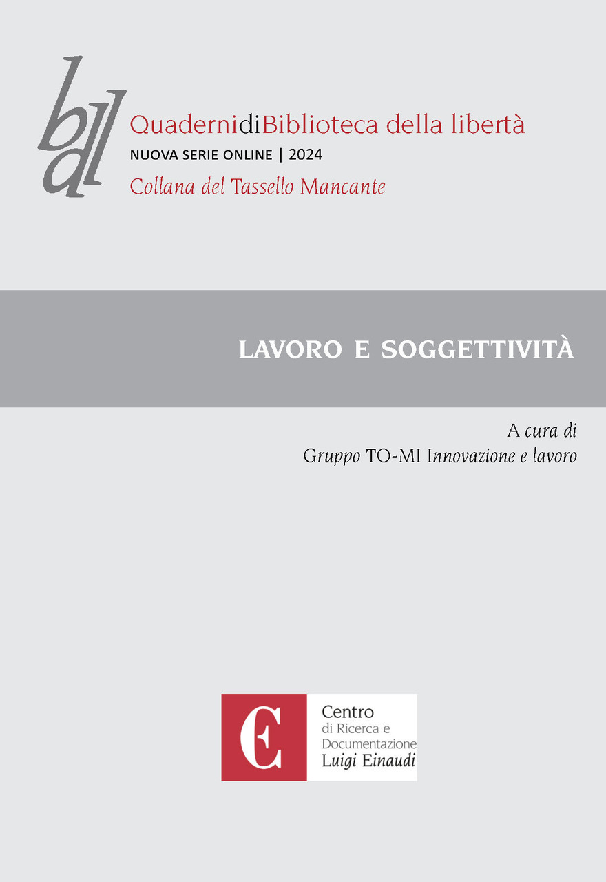 Copertina di Lavoro e soggettività