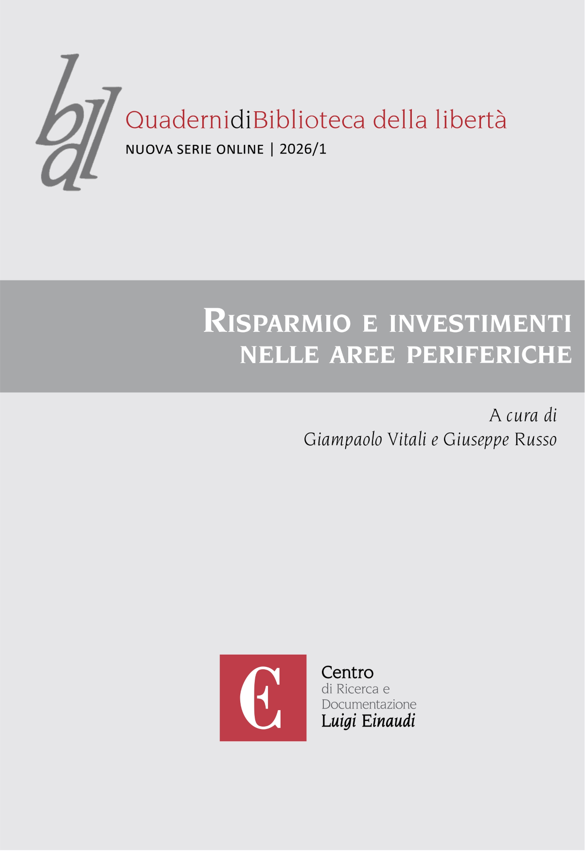 Risparmio e investimenti nelle aree periferiche
