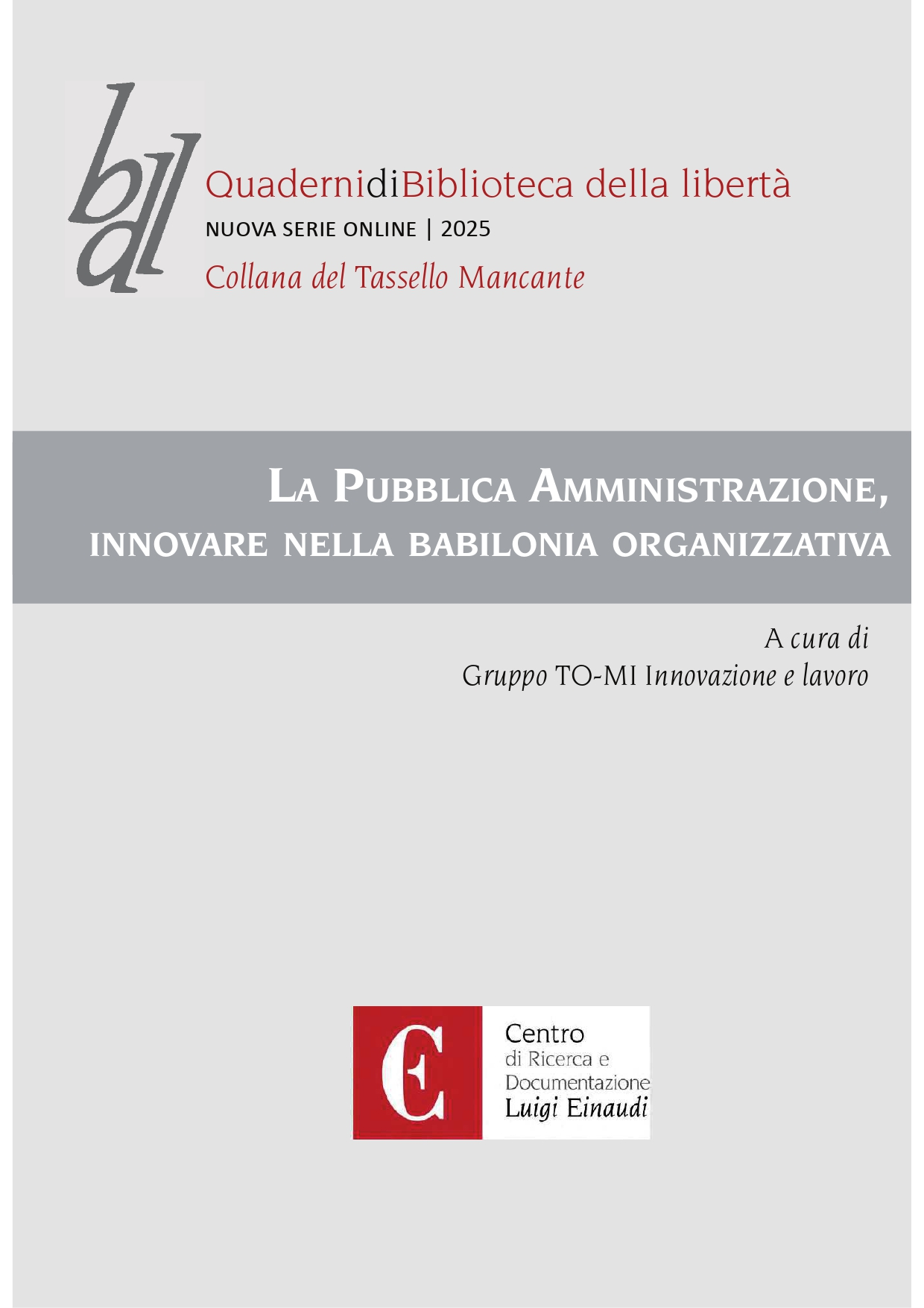 La Pubblica Amministrazione, innovare nella babilonia organizzativa