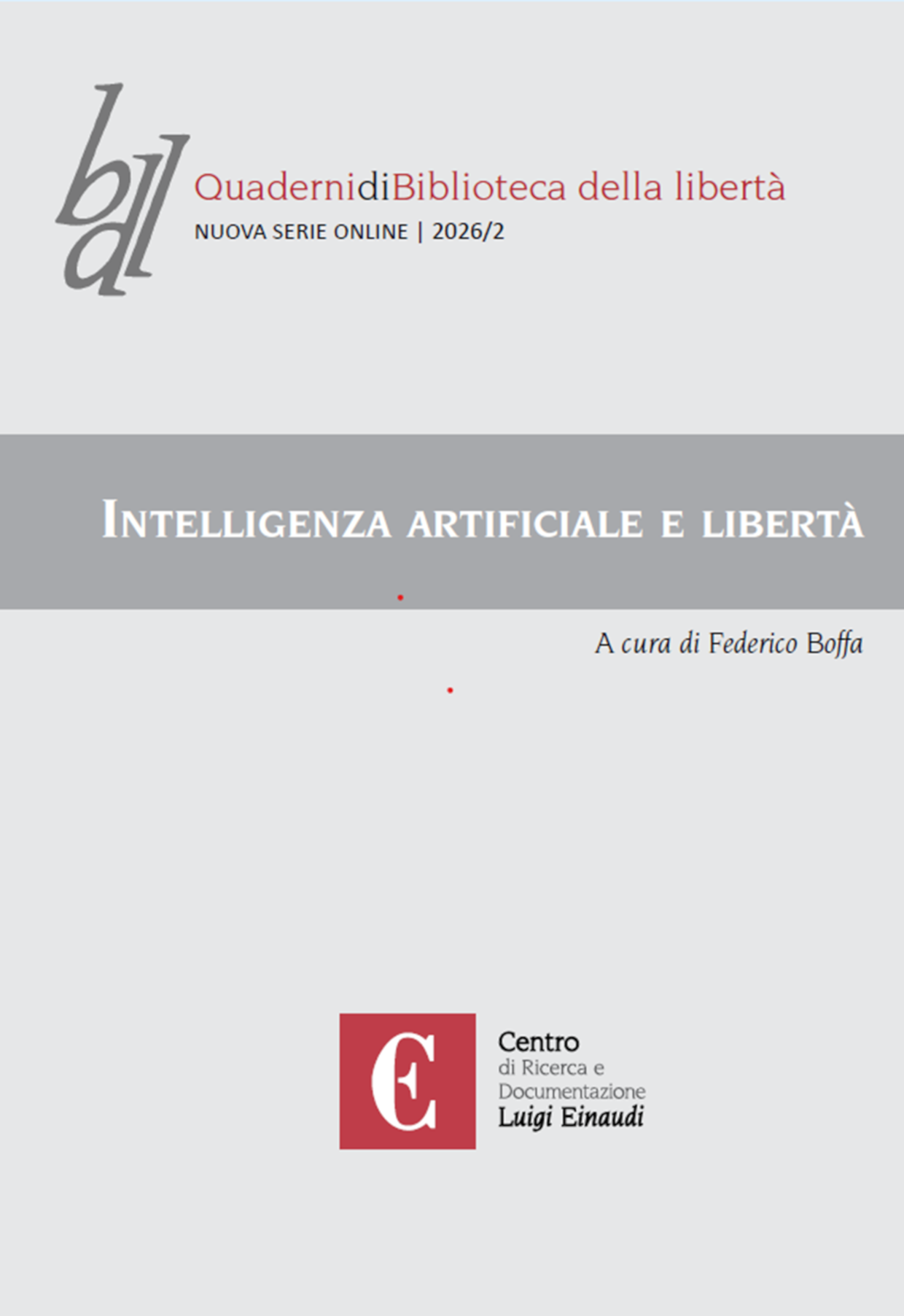 Copertina di Intelligenza artificiale e libertà