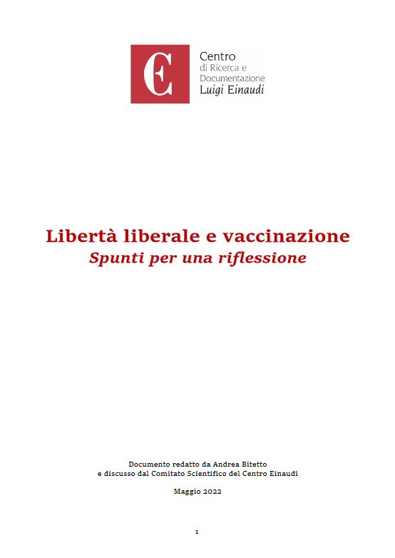 Libertà liberale e vaccinazione. Spunti per una riflessione