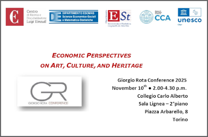 Economic Perspective on Art, Culture, and Heritage / The Conference