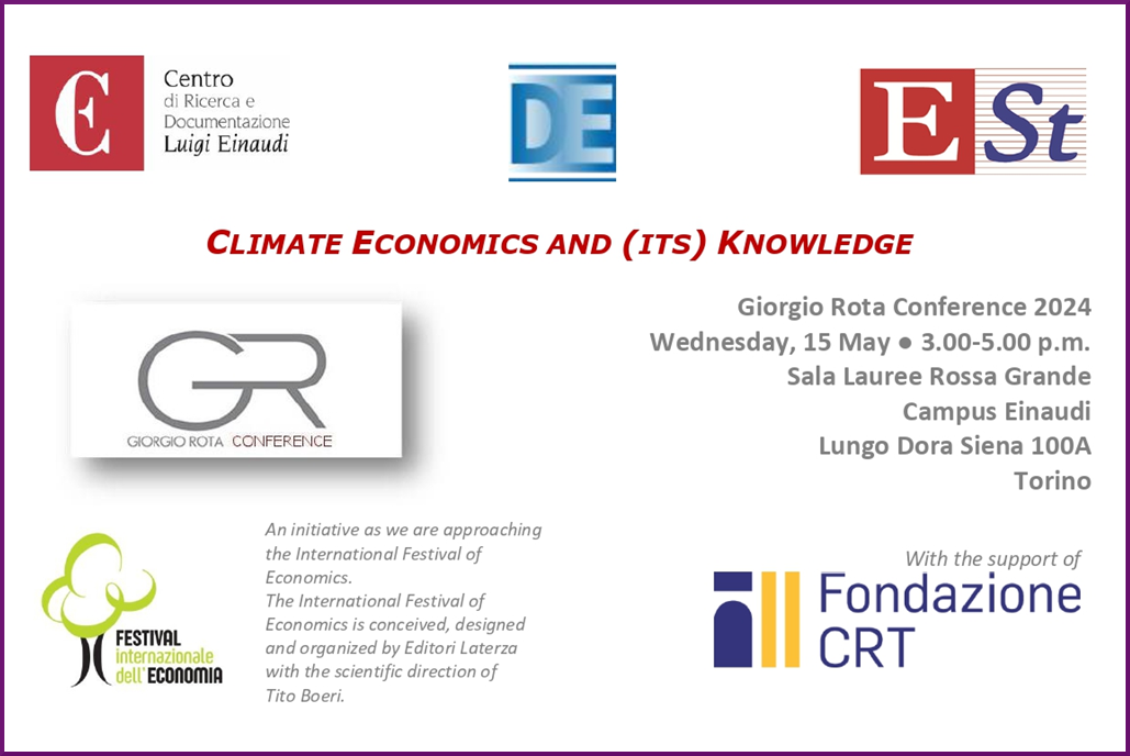 Climate Economics and (its) Knowledge / The Conference